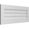 Ekena Millwork Vertical Surface Mount PVC Gable Vent: Non-Functional, w/3-1/2"W x 1"H, Standard Frame, 38"W x 16"H GVPVE38X1601SN - alternate 3